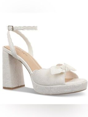 On 34th Women's Stanciaa Platform Dress Sandals, White Size 7 M